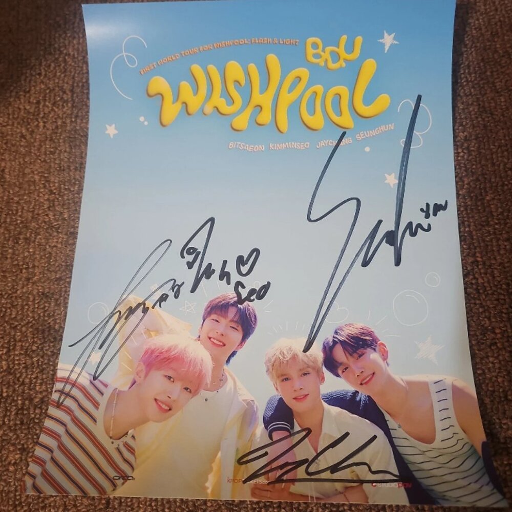 B.D.U signed poster kpop